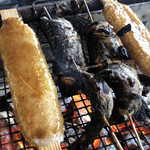 156129219 - 山女魚の塩焼き　五平餅