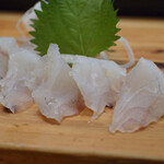 寿司・うなぎ 羽子吾 -   コチのお造り