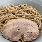 ラーメン もっけだの - 塩トンコツつけ麺ニンニクヤサイマシマシネギの豚、麺