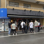 鶏 soba 座銀 - 台風にもかかわらず行列ができるお店♪