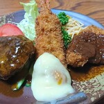 新富士本店 - エビフライには自家製マヨネーズ✨