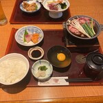 和み家 - すき陶板焼きお刺身セット【1,380円（税抜）】