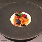 カーサ・デル・チーボ - ﾊﾞﾌﾝｳﾆとﾌﾙｰﾂﾄﾏﾄの冷製ｽﾊﾟｹﾞｯﾃｨ