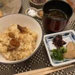 鉄板焼 但馬 - ガーリックライス