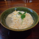 志蕎庵 江月 - 湯葉の卵とじ蕎麦（熱々で美味しいです）