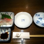 新料理 都留野 - 突き出し（鯛のお造り）