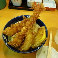 北新地 天富 - 関東風海老天丼