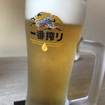 Tonkatsukushikatsukasuga - 生ビール税込550円