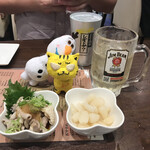 大衆居酒屋 よっとこ - らっきょうと、酢もつと、キトラン隊と