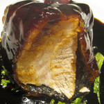 御田町 桃の木 - 黒酢の酢豚　断面