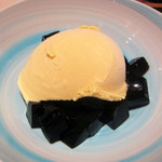 御田町 桃の木 - 亀ゼリーアイス添え