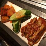和牛焼肉と冷麺･純豆腐 醍醐 - キムチ盛り合わせ