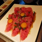 和牛焼肉と冷麺･純豆腐 醍醐 - 炙りサーロインユッケ