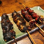 新宿うな鐵 - 肝焼き、かぶと