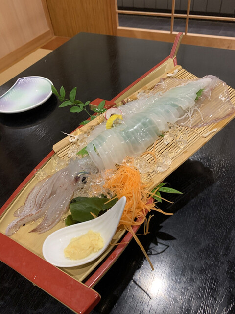 イカの活き造りがキレイ』by yosuke-nao-waka : 元海 - 近鉄蟹江/魚介 