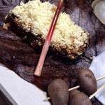 石垣牛の田楽、栗おろし掛け