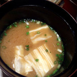 沖縄懐石 赤坂潭亭 - 湯葉のお味噌汁