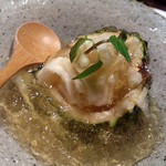 沖縄懐石 赤坂潭亭 - アテモヤの林檎ゼリー掛け