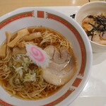 Ramen Kainzu Kicchin - 醤油ラーメンミニちゃーしゅー丼セット500円！！