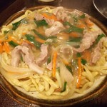 金町製麺 - かた焼き風塩焼きそば