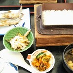 氏家大橋観光やな - 鮎塩焼定食1,450円(税込)