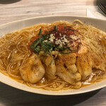 Trattoria bambina - 第11回キングオブパスタ　優勝　ふわトマビスクリームパスタ　1400円 乾麺大盛　250円