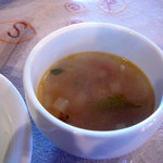 ウッデンシップ - ランチセットの和風ミネストローネスープ♪2009/5