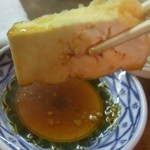 焼き鳥　柳屋 - 生厚揚げのお刺身