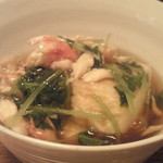 蕎麦ひら井 - 豆腐の揚げだし　タラバガニ餡
