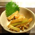 じゃけん - 自家製セロリの漬物300円