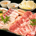 焼肉製作所 神神 - 焼肉盛合せAセットレギュラ6600円税別つ