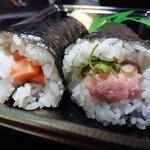 Sushi Joutou - ネギトロ手巻、サーモン手巻