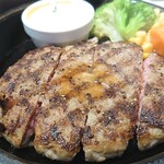 いきなりステーキ - ワイルドハンバーグ@¥1100+ランチセット¥220