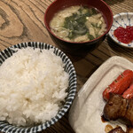 串焼家　まる房ず - チャップ定食1,100円