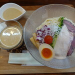 Menya Haruka - 冷製海老つけ麺(1,350円)