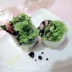 ポン・ヌフ - 生春巻き　バルサミコ酢のソース