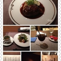 北新地 福多亭 The Ukai - こだわり“自家挽き和牛”ハンバーグランチ１５００円
                    肉汁タップでめちゃうまでした。