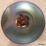 プチレストラン ブーケ・ド・フランス - 穴子の赤ﾜｲﾝ煮とｷﾀｱｶﾘのﾋﾟｭｰﾚ