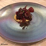 プチレストラン ブーケ・ド・フランス - 穴子の赤ﾜｲﾝ煮とｷﾀｱｶﾘのﾋﾟｭｰﾚ