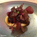 プチレストラン ブーケ・ド・フランス - 穴子の赤ﾜｲﾝ煮とｷﾀｱｶﾘのﾋﾟｭｰﾚ