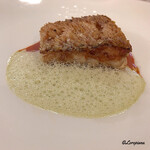 プチレストラン ブーケ・ド・フランス - 甘鯛の鱗焼 ﾉｴﾘｰ酒とﾊｰﾌﾞのｿｰｽ