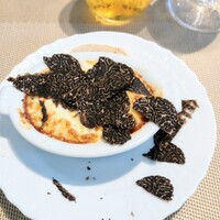 La Brianza - トリュフグラタンピエモンテ風オーストラリア産黒トリュフ。夏の南半球産で黒トリュフ、こちらオーストラリア産。削る前からふくよか芳醇な香り♡ふわぁ〜 お口の中でも香り広がる、機会いただきありがたい
