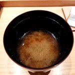 鮨 さかい - 味噌汁