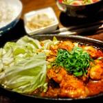 Harajuku Okonomiyaki Andoteppanyaki Yaiyai - 赤ダレホルモン定食