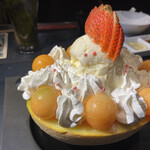 焼肉ホルモン 風土. - メロンデザート