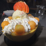 焼肉ホルモン 風土. - メロンデザート