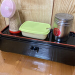 大分ラーメン 十八番 - おや？前はペーストのニンニクは無かったような(^^)