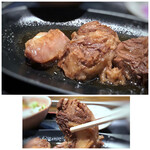 Sakanaba Kayaichi - ＊のど肉はよく煮込まれていて、トロトロで美味しい。特に骨の周囲はコラーゲンの塊のような。 甘辛いお味付けも好み。