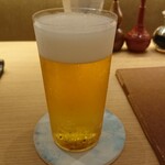 焼鳥 鐡 - 生ビールで乾杯