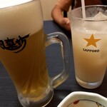 風来坊 - 生ビール、ホワイトジンジャー